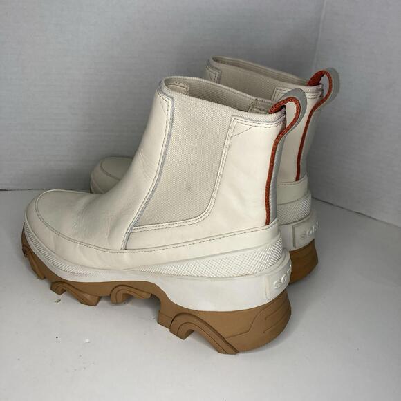 Sorel Women's Brex Chelsea Boot Gum Lug Sole in Natural Sea Salt 7 US 38 EU - Picture 6 of 9